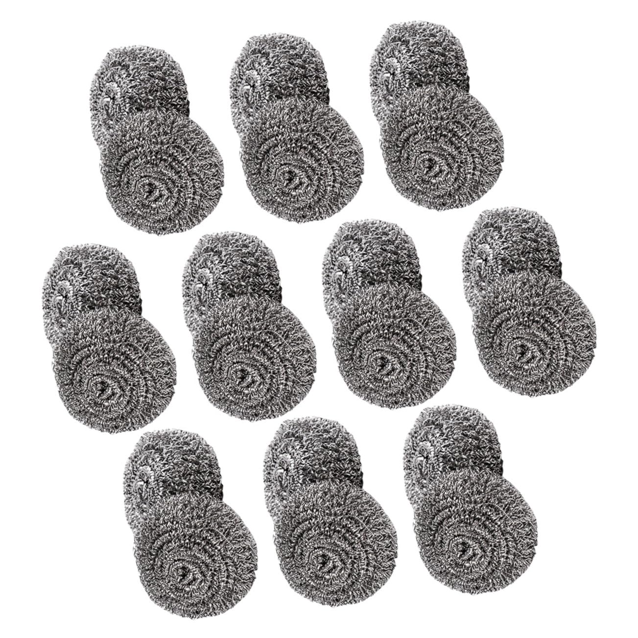 Boule de nettoyage fil d'acier inoxydable Cabilock grattoir vaisselle cuisine lot de 20 pièces