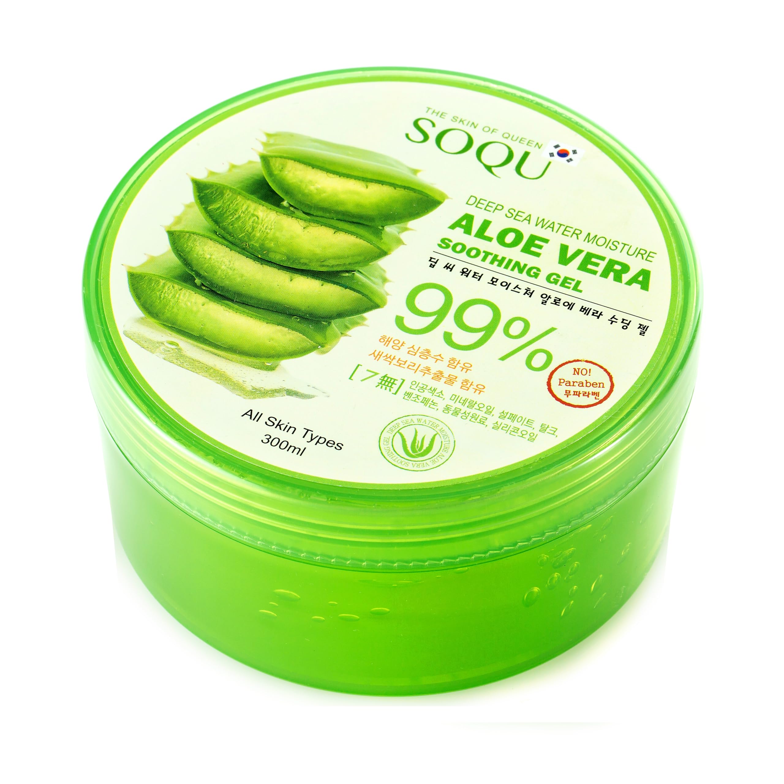 Soqu Deep Sea Water Moisture Aloe Vera 99% Soothing Gel : Buy Online at  Best Price in KSA - Souq is now Amazon.sa: Beauty