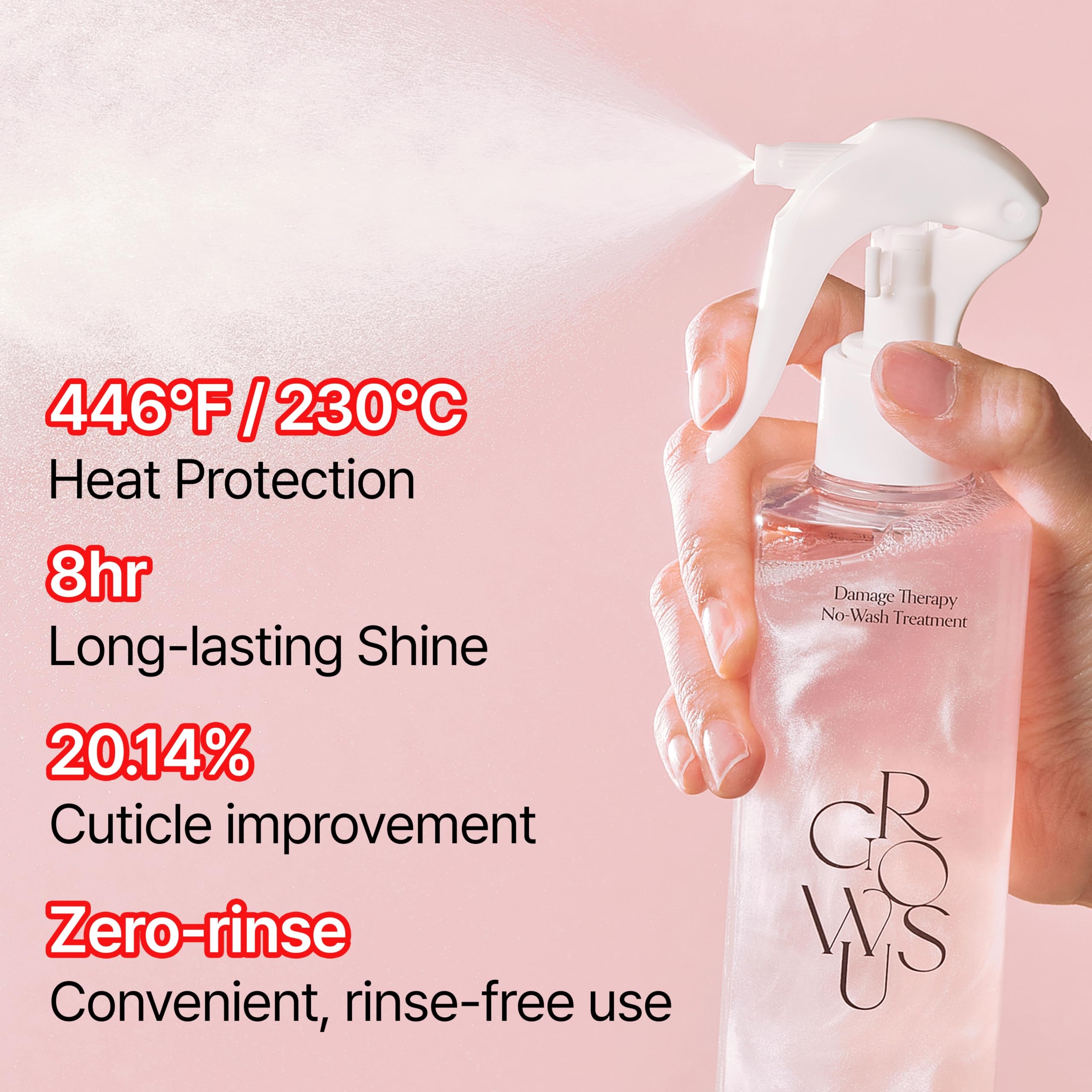 GROWUS Damage Therapy No-Wash Leave-In Conditioner Spray