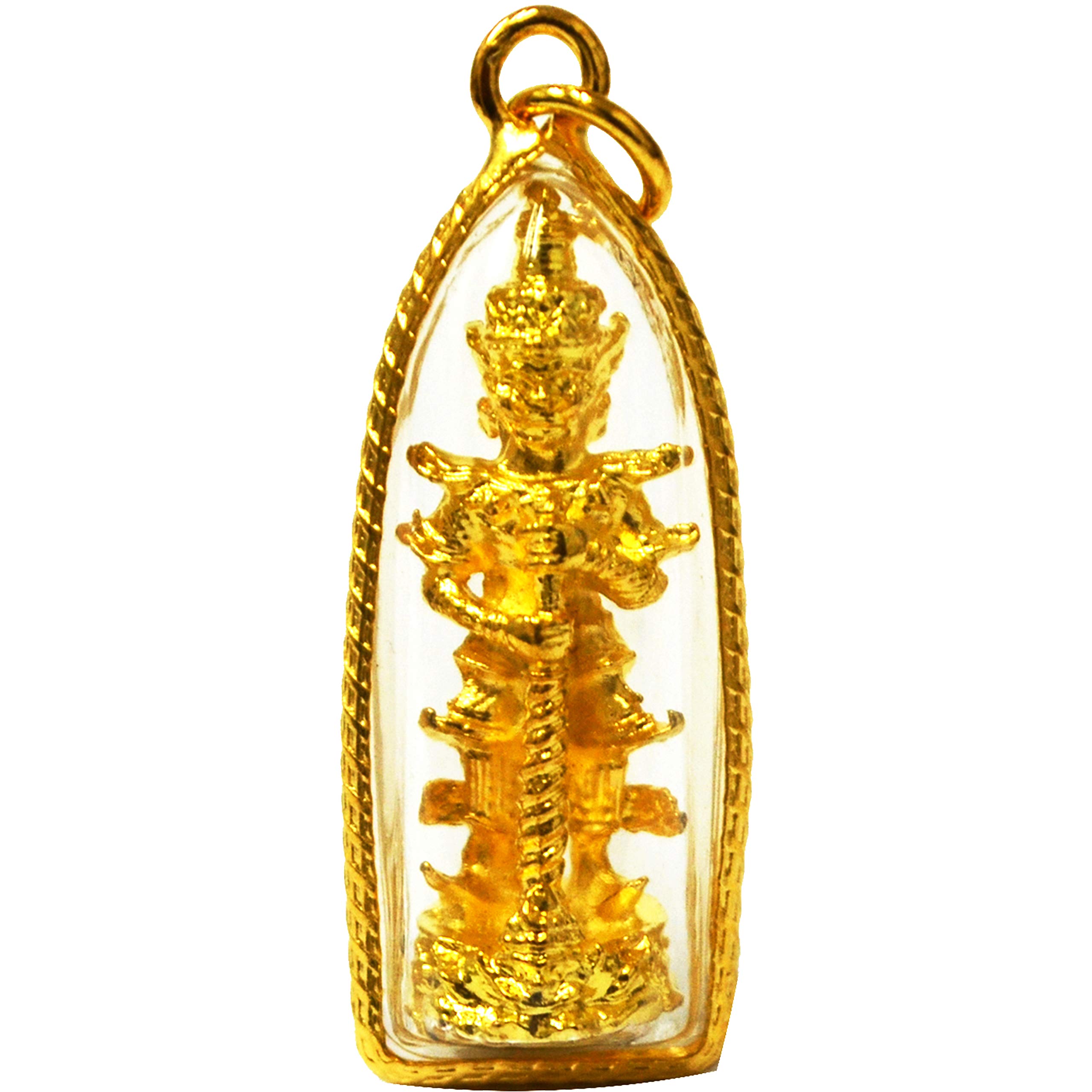 Jewelry Amulets Thao Wessuwan Giant Kuvera Brass Statue