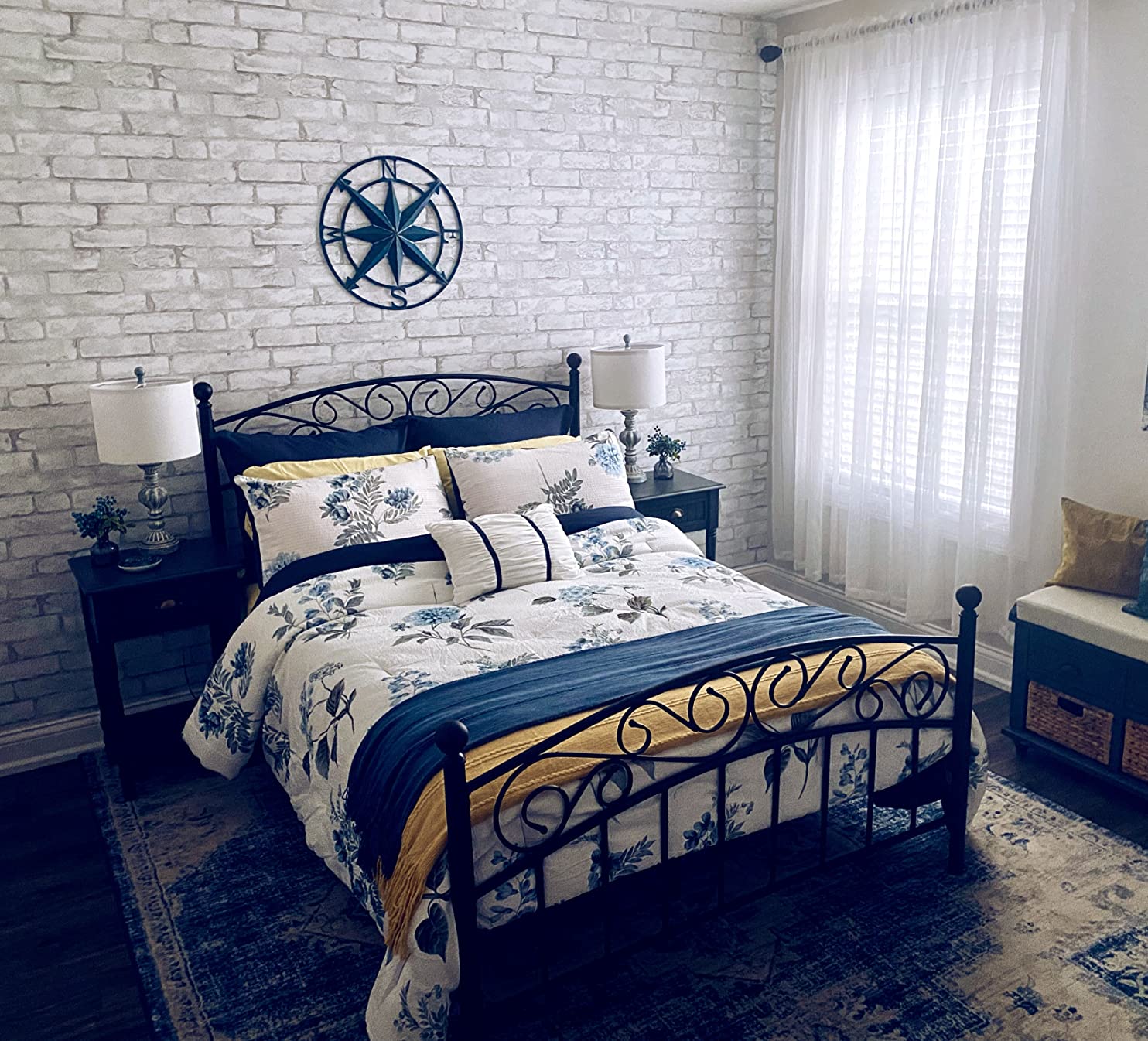 7/mo Finance NuWallpaper NU2218 Loft Brick Peel Stick Wallpaper