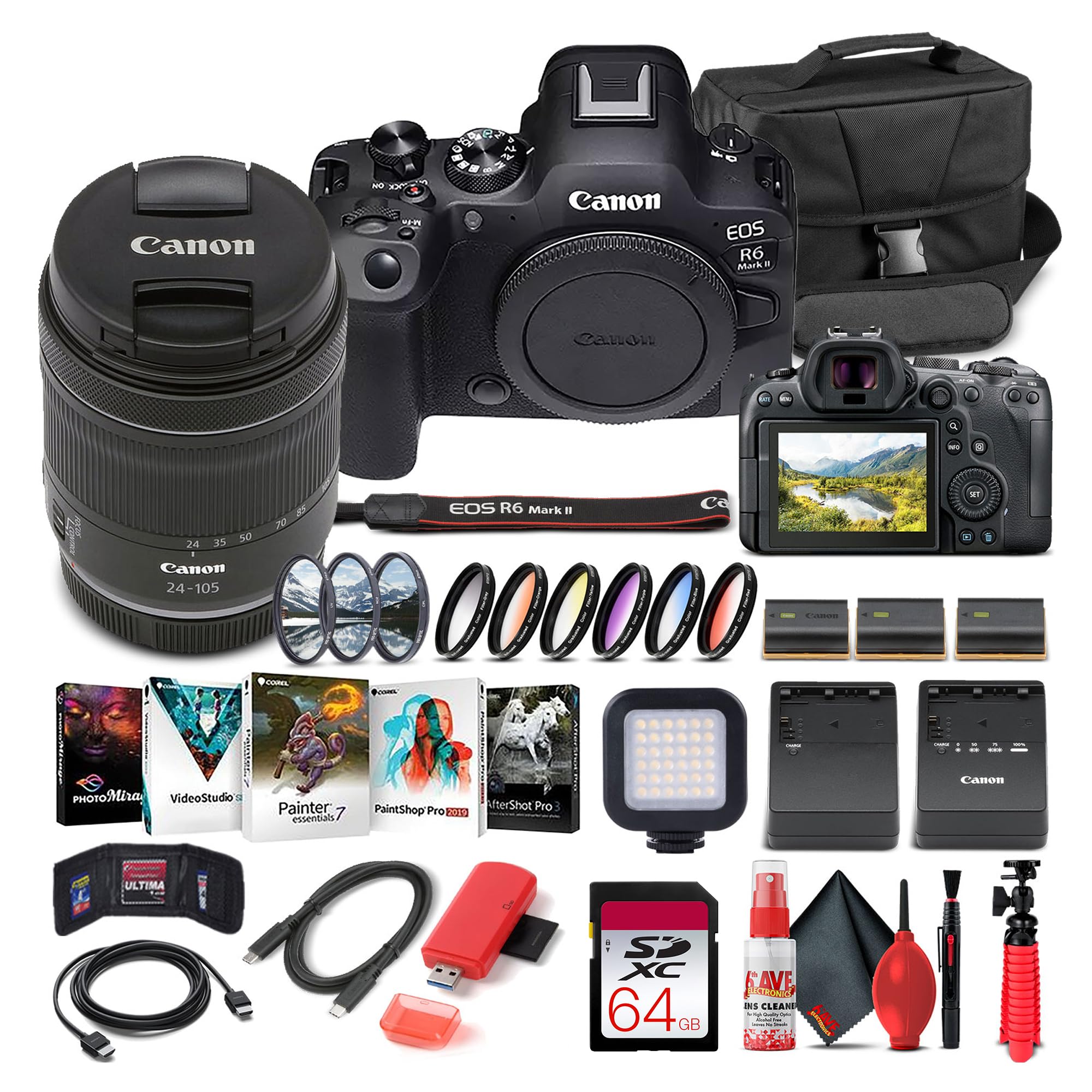 Amazon.com : Canon EOS R6 Mark II Mirrorless Camera with 24-105mm