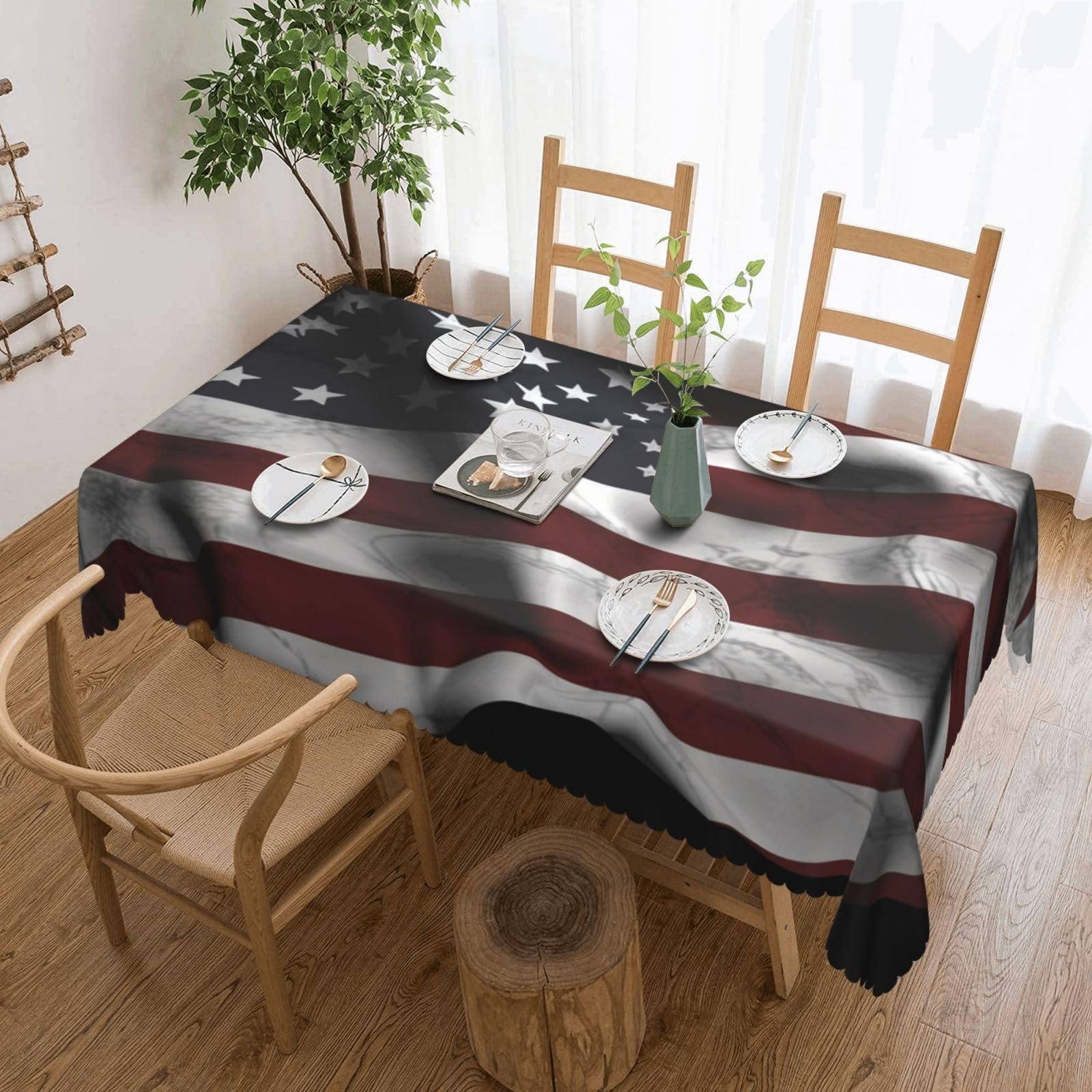Nappe rectangulaire extérieure et intérieure pour sublimer vos fêtes de famille au jardin