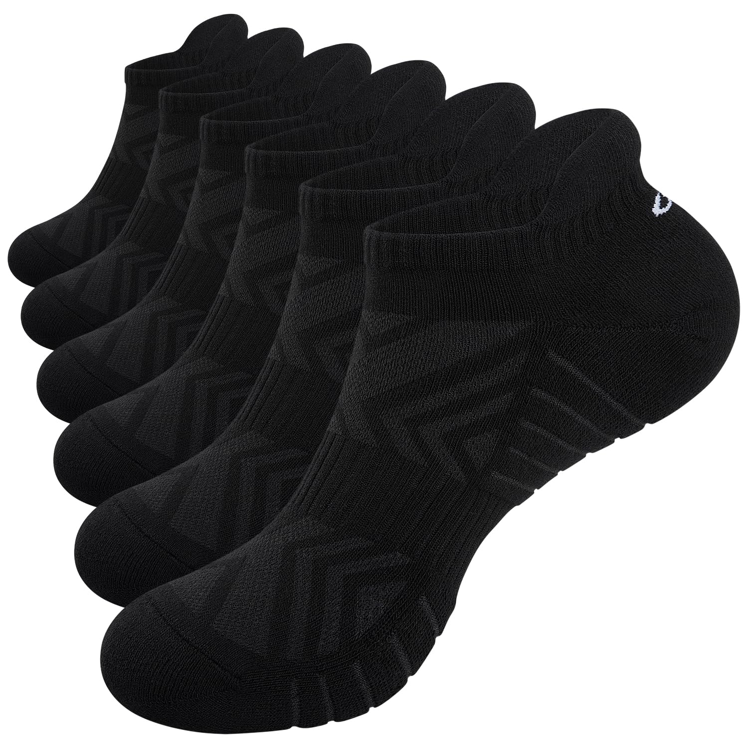 TmaniMens Running Sports Socks, Black, L