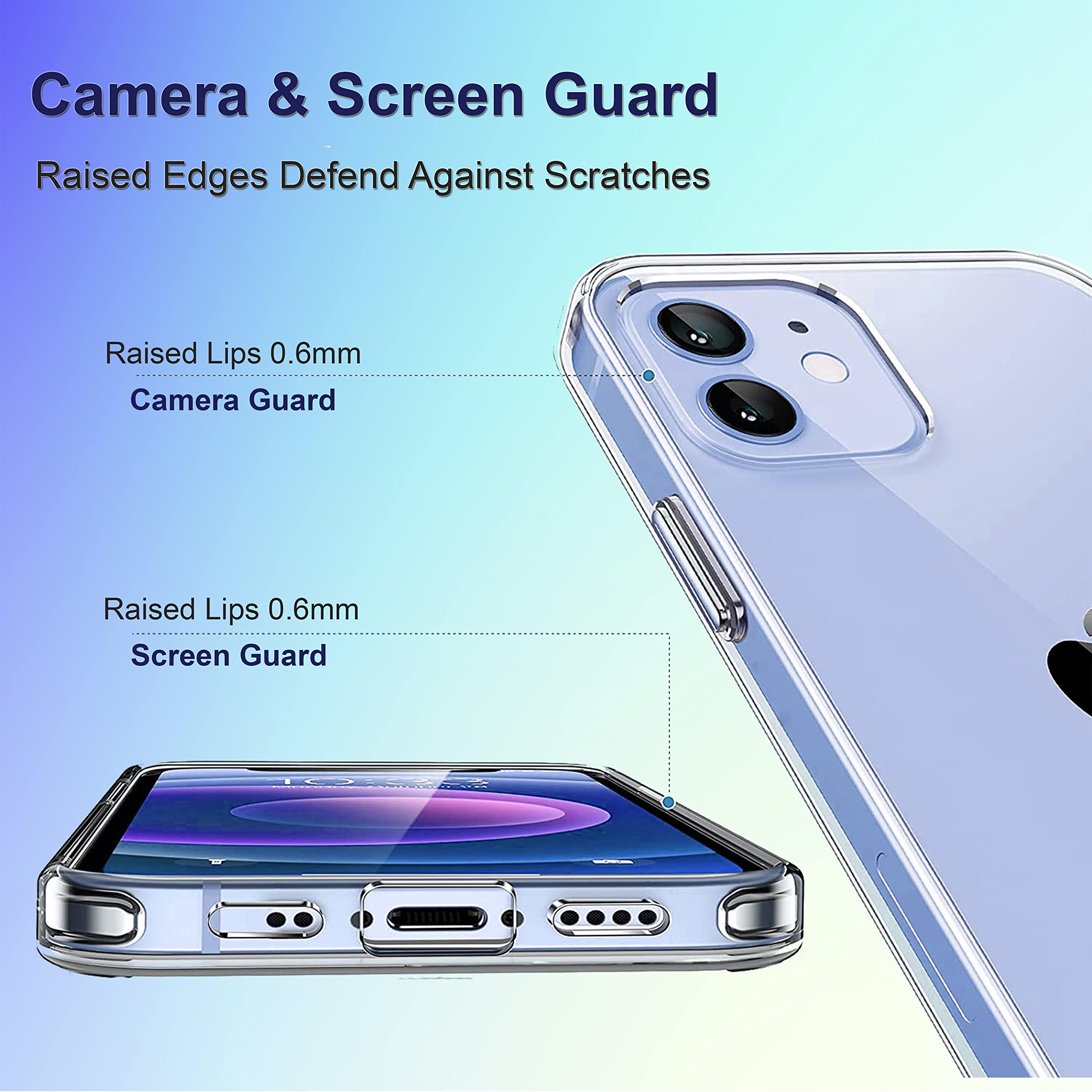 Cable Technologies iSee Clear Cover per iPhone 12/Mini/12Pro/Pro Max, Custodia Trasparente Anti-Giallo/Impronta/Graffio, Protezione e Design (iPhone 12 PRO