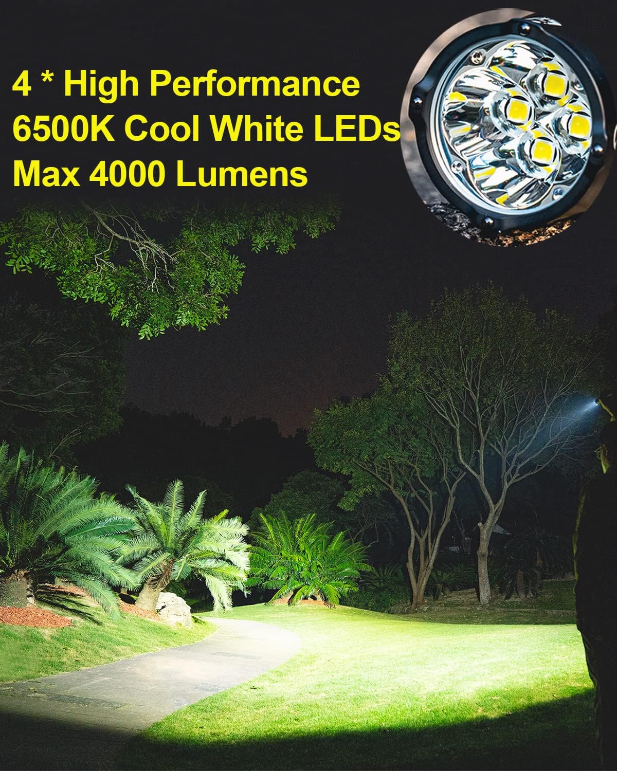 RovyVon S23 4000 Lumens USB-C Rechargeable EDC Flashlight, 6500K Cool White Pocket Floodlight, New Twist Switch, Metal Button with Momentary on, Magnet Tail, Super Bright for Outdoor Searching(Black)