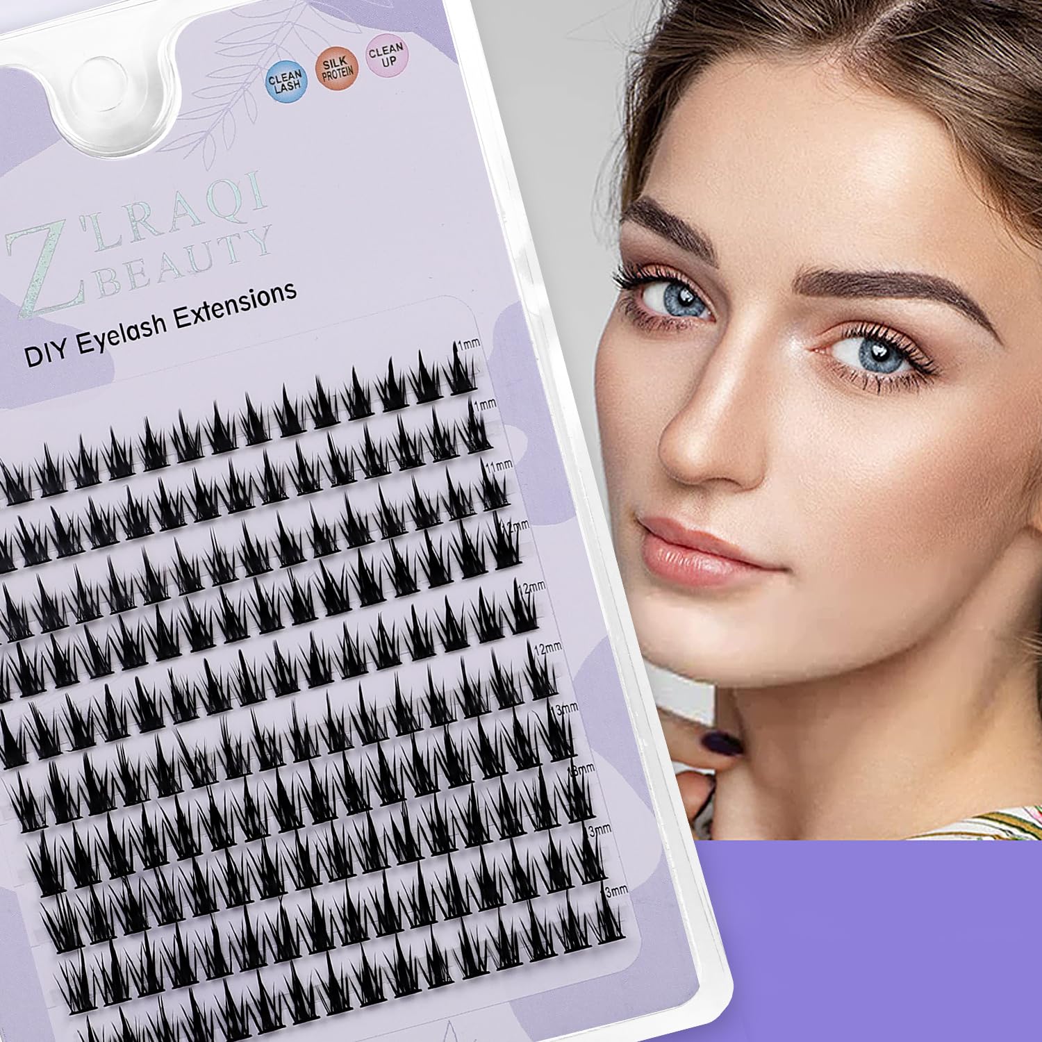 SAOTAENG Lash Clusters 160pcs Cluster Lashes 11-13mm Wispy Individual Lashes Extensions Natural Look Lashes C Curl Fluffy Cluster Lashes DIY Eyelash Extension