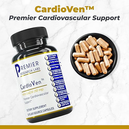 Miniatura 2 de Premier Research Labs CardioVen - Soporte para el corazón a base de hierbas - Fermentado CoQ10 y fuente viva - con arándano, cardamomo y bayas de