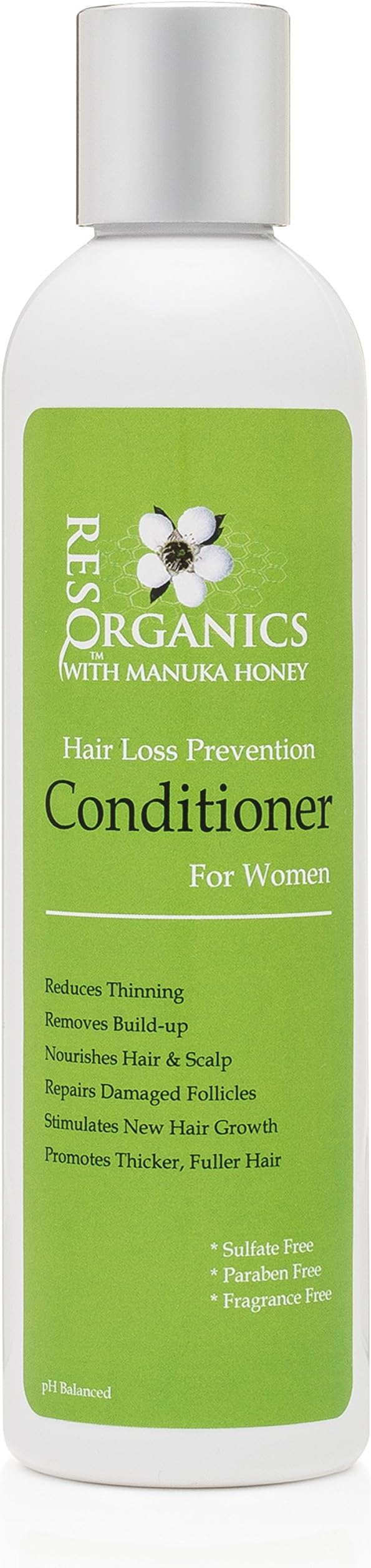 ResQ Organics Thick & Nutrient Rich pH Balanced Conditioner – PREVENT HAIR LOSS, Reduces Itching, Dryness, Frizz, Thinning and Breaking – LOVE YOUR HAIR AGAIN!
