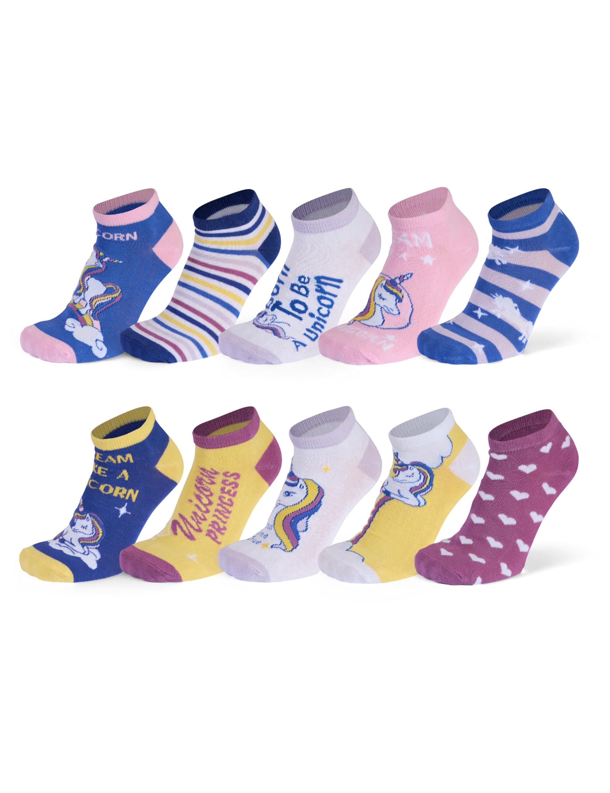 Basic Treasure Lot de 10 paires de chaussettes pour enfants