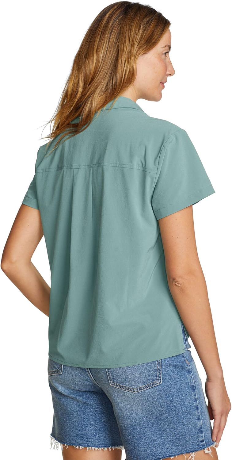 Eddie Bauer Womens Wr Departure Ss Collared Tee - Image 2