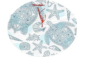 Mandala Tortoise Christmas Tree Skirt 36" Inch, Festive Holiday Decor