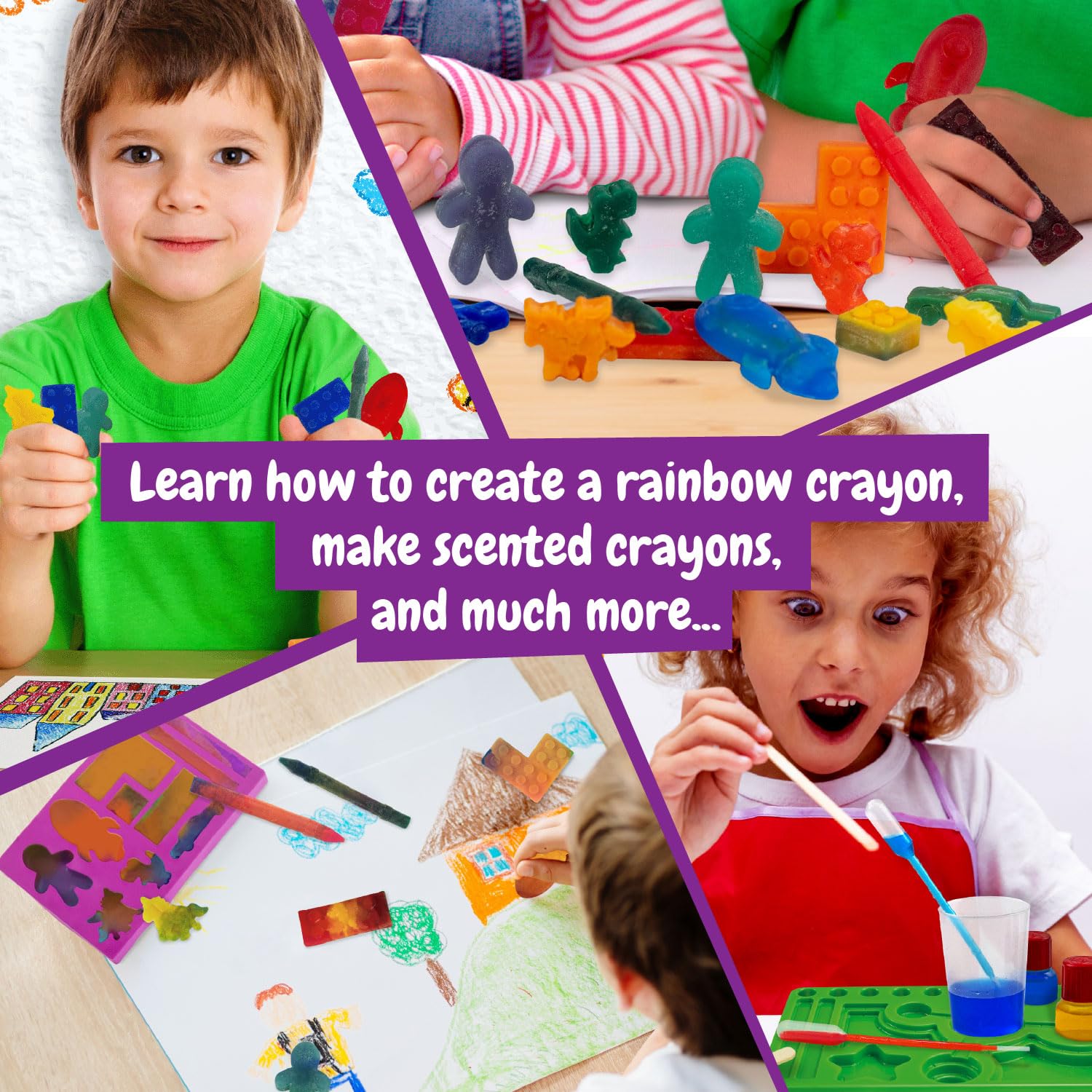 Science4you Kredki Lab - Stwórz własne kredki dla dzieci: Dinozaur, Jednorożec, Pałeczki malarskie, Kreatywne, Kolorowanie, Sztuka i rękodzieło Zestaw, Zabawka dla chłopców i dziewcząt 6 7 8 9+