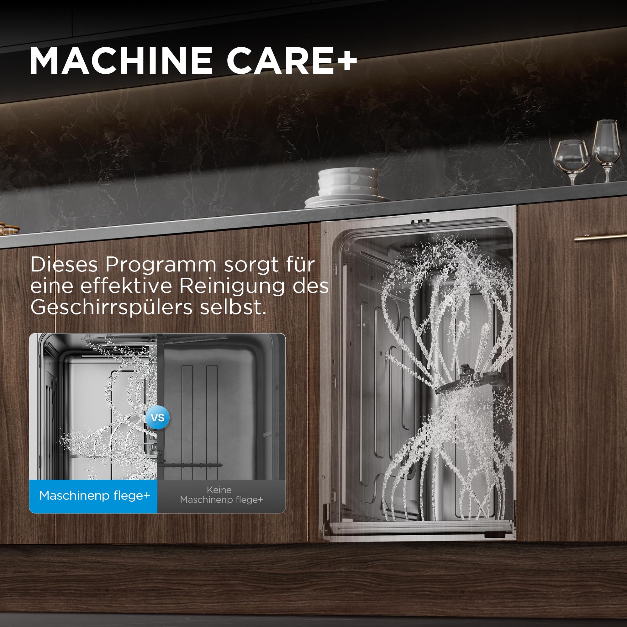 Midea Geschirrspüler 45 cm Vollintegrierbar 10 Maßgedecke B-Klasse Auto Open Ion Dishfresh HygieneCare+ 42dB Spülmaschine Home Connect