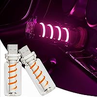 Vista 13 de 2 luces USB para el interior del automóvil, regulables al tacto, diseño de botella de vidrio retro mini adecuado para automóviles, dormitorios, Azul