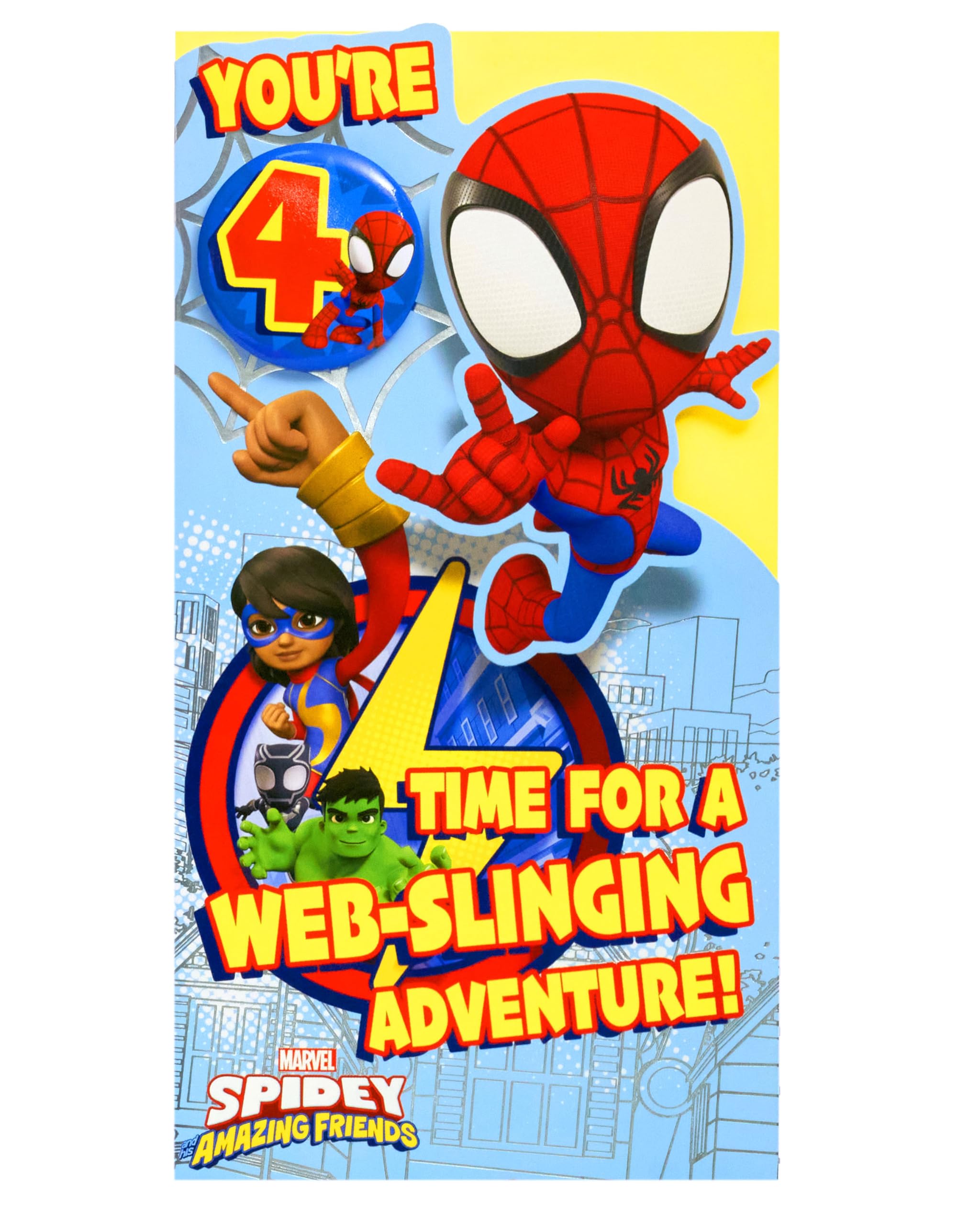 UK Greetings Marvel The Avengers - Biglietto di auguri per lui/ragazzo, design pop-up