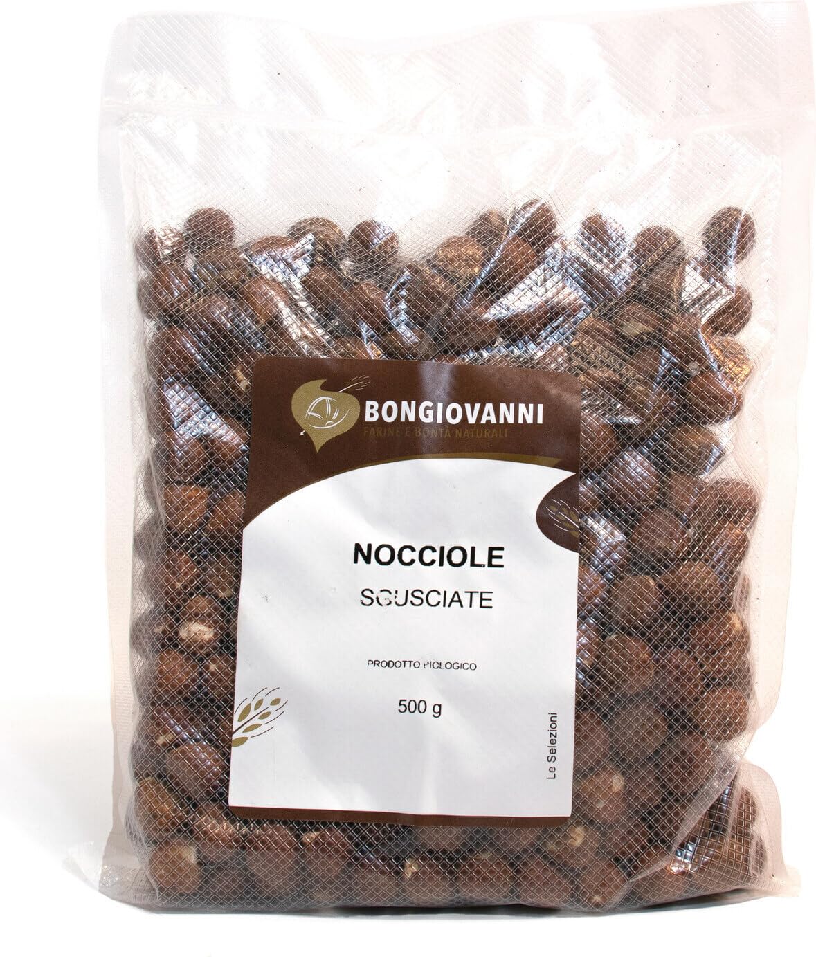 Bongiovanni Bontà Naturali Mandorle Sgusciate Biologiche, 100% Mandorle, 5 kg, Ricche di Proteine e Fibre, Senza Glutine, Vegane, Senza Lattosio