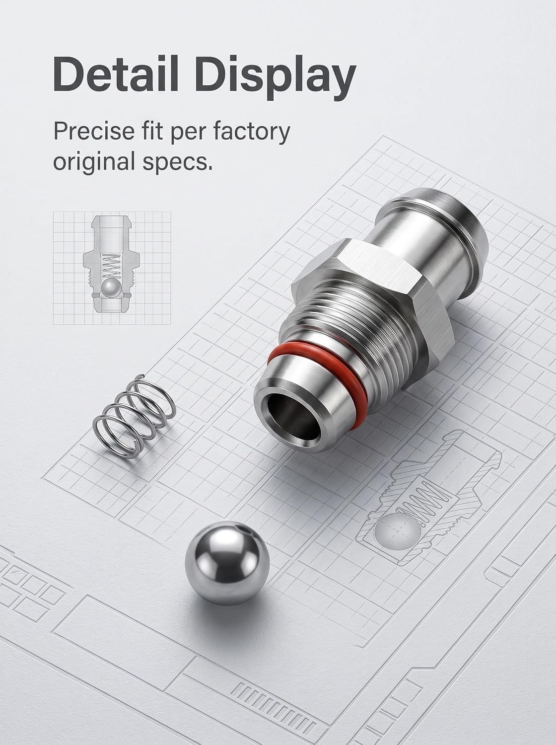 16E844 Inlet Valve Replacement Kit Fit for Graco Magnum X5 X7 LTS15 LTS17 Project Painter Plus B C D Series, Fixes Suction Priming & Paint Leakback Issues