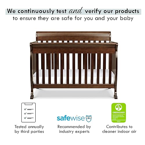 Miniatura 9 de DaVinci Kalani - Cuna convertible 4 en 1 en expreso certificado Greenguard Gold