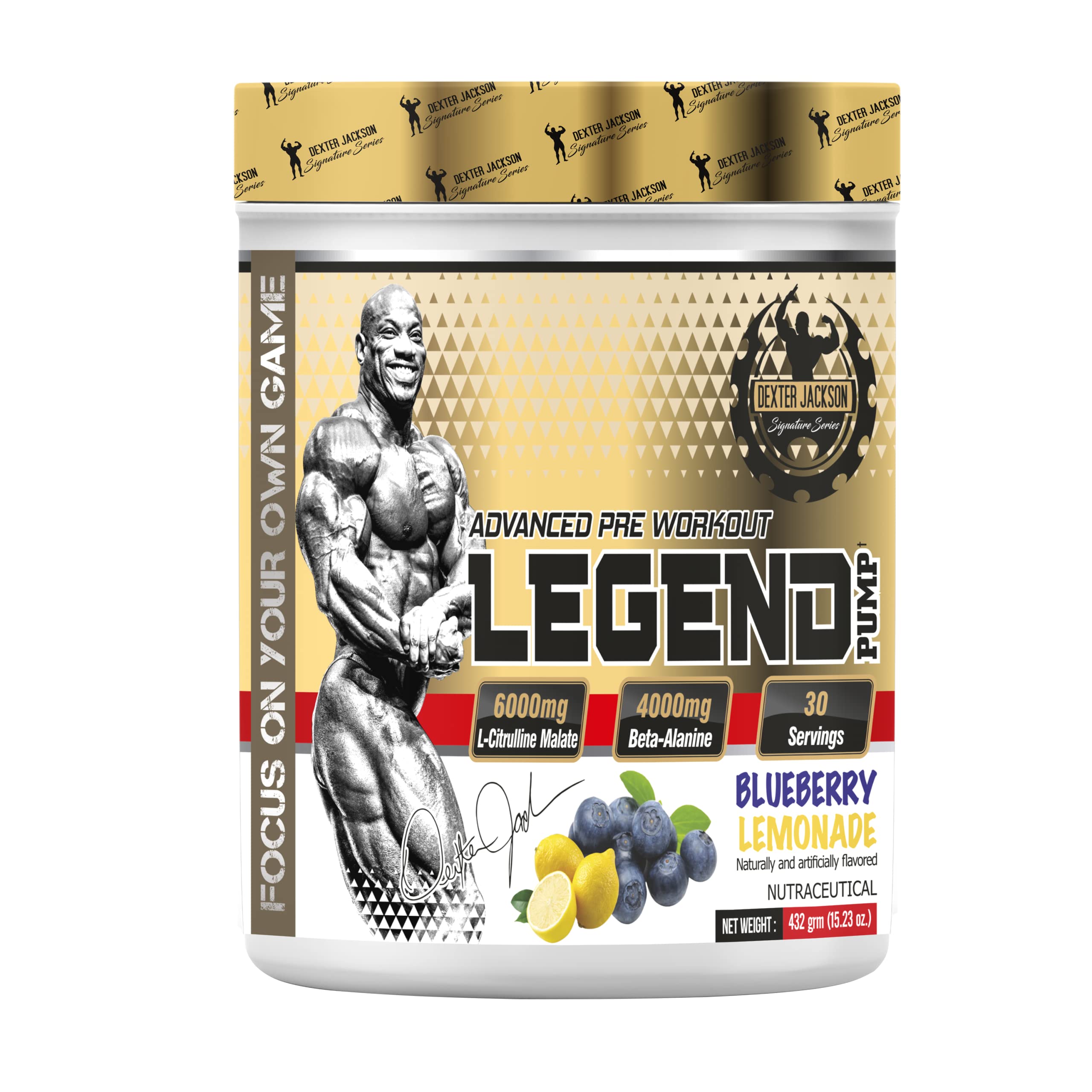 Dexter Jackson Legend Pump Pre-Workout - Blueberry Lemonade Flavor | Advanced Formula | 432g, 30 Servings (B0BRN2JXM2) Amazon Price History, Amazon Price Tracker
