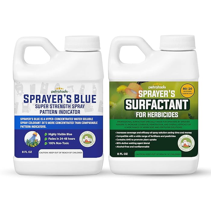 Buy PetraTools Blue Herbicide Lawn Dye and Surfactant for Herbicides NonIonic Surfactant