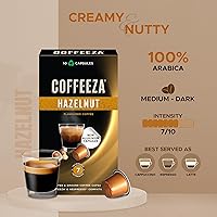 Vista 2 de Coffeeza 100% Arabica Nespresso Flavored Coffee Pods Variety Pack, Compatible with Nespresso Original Line Machines 6 Pack, 60 Single Serve Coffee
