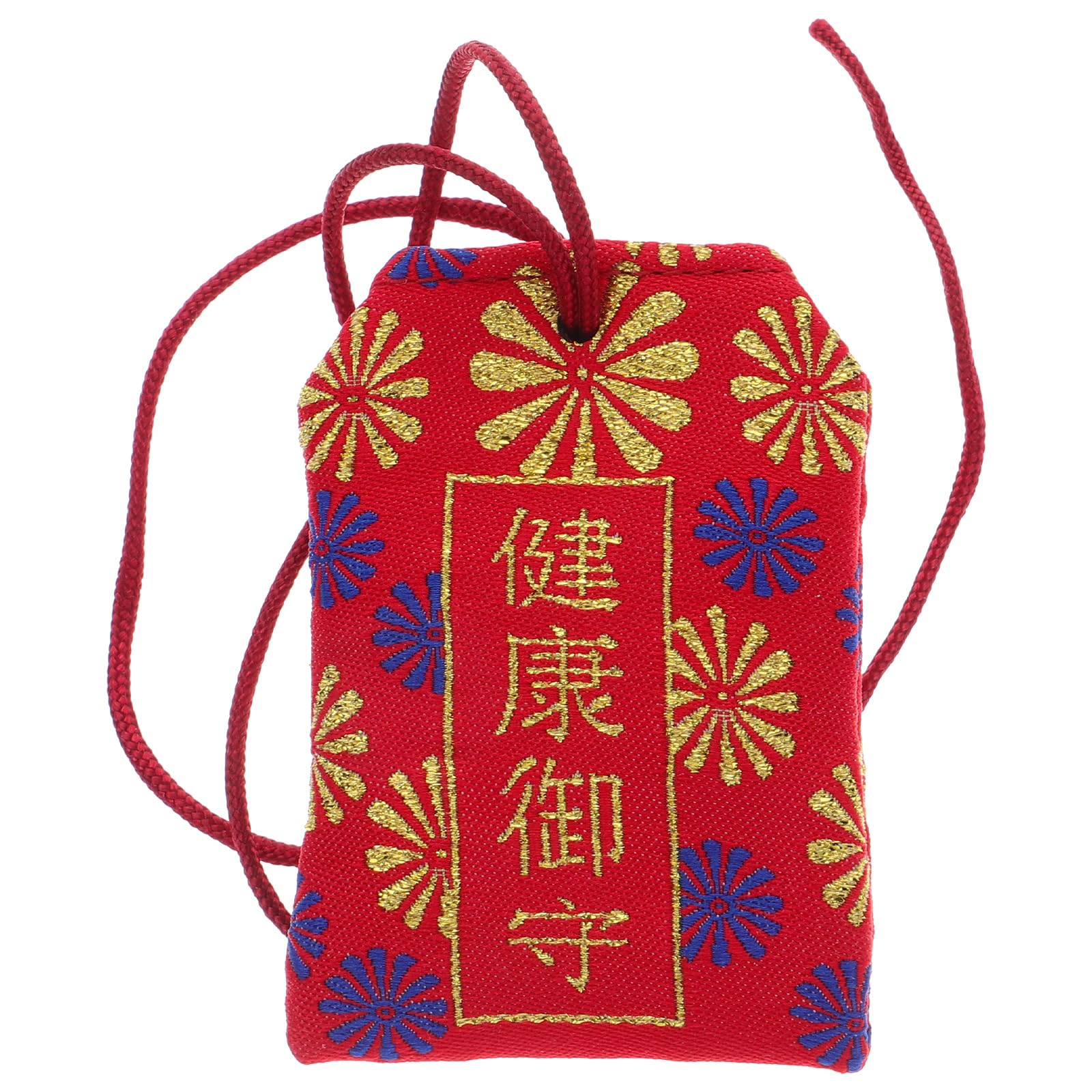Feng Shui Luck Bag Japanese Fortune Bag Japanese Omamori Charm Amulet Bring for Health Red Color Japanese Shrine Charm Car Hanging Lucky Bag