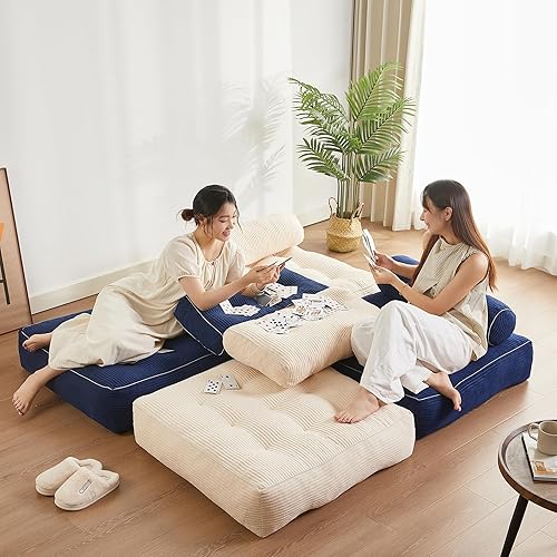 Miniatura 5 de Silla plegable, sofá cama futón, sofá de piso para adultos, silla y cama para sala de estar, sofá cama, sofá cama convertible, sofás pequeños para
