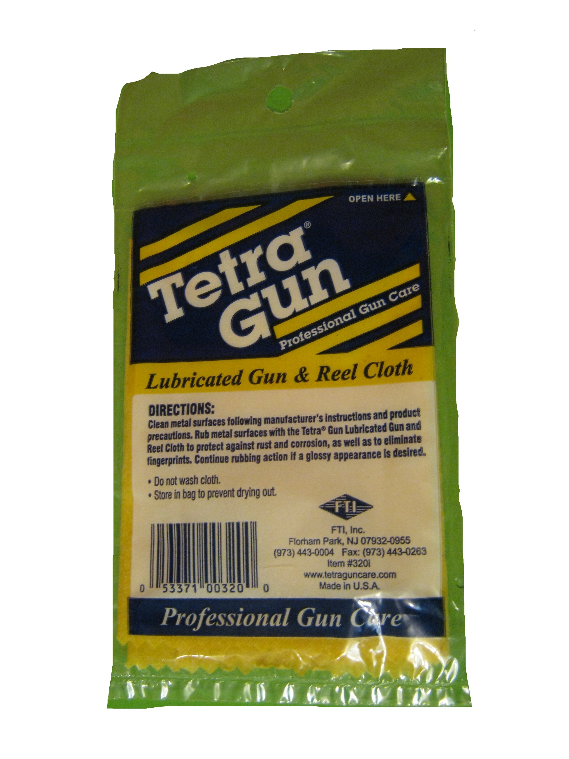 Big Rock Sports Tetra Men's Gun Lubricating and Reel Cloth, 10/10-Inch