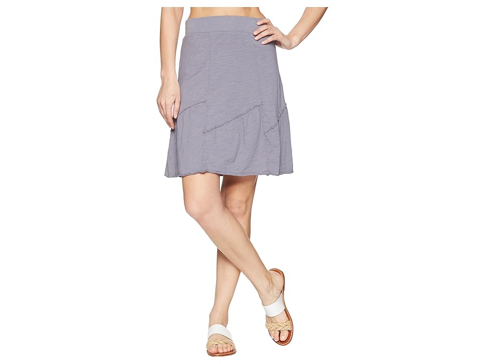 

Mod-o-doc Slub Jersey Asymmetrical Seamed Skirt (Steel) Women's Skirt