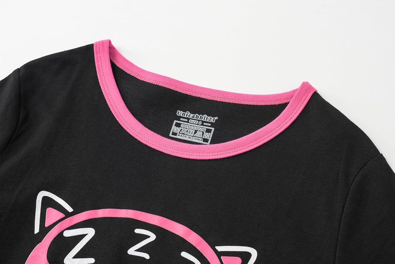 Pajamas for Girls Cute Unicorn Pants and Short Sleeve Tee Big Kids Cotton Sleepwear Set Size 6-16 - Image 3