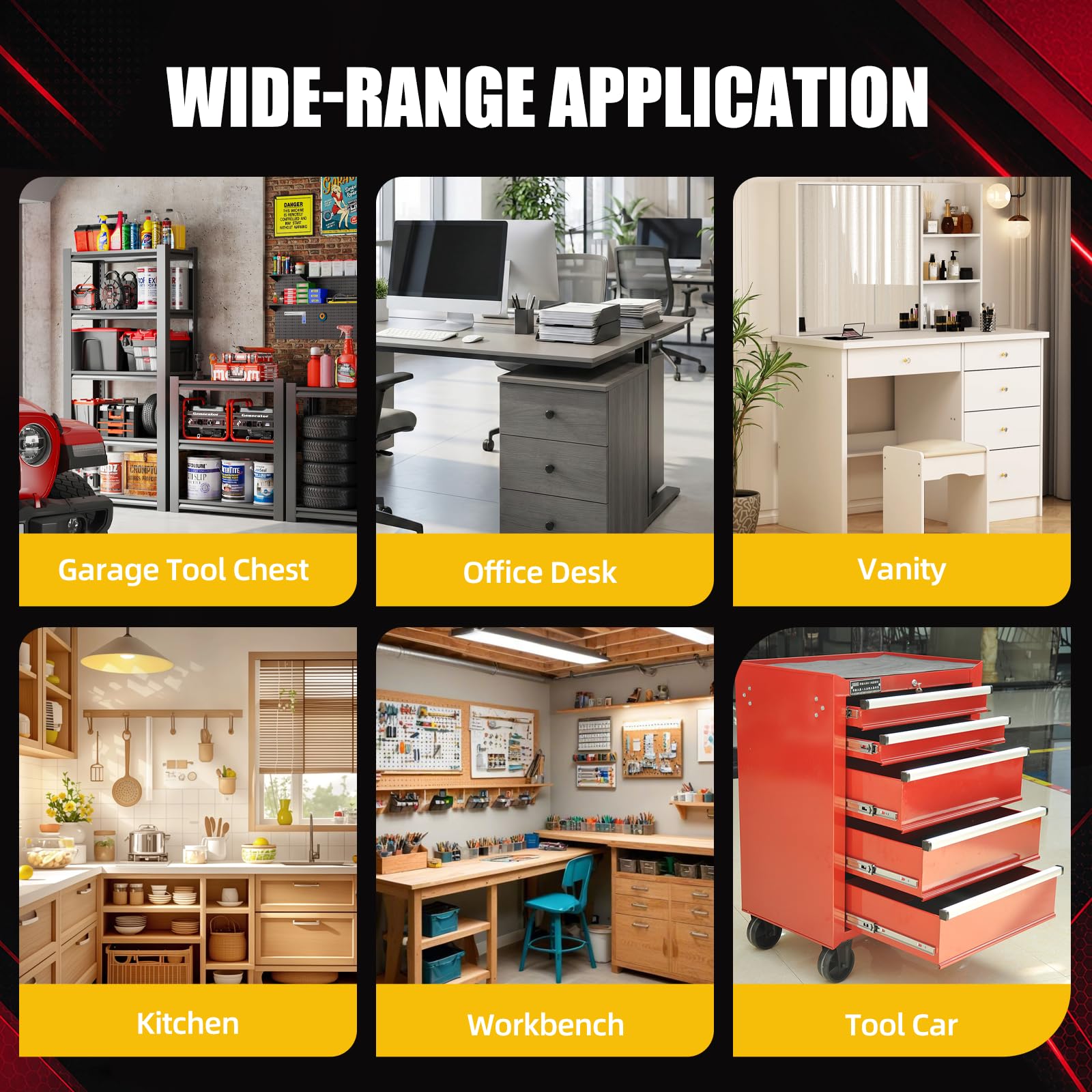 Organisateur de Rangement Tiroir Visserie Atelier 69 Pièces | Rangement des Outils, Drawer Organizer pour Bureau, Salle de Bain, Coiffeuse de Maquillage, Atelier Garage