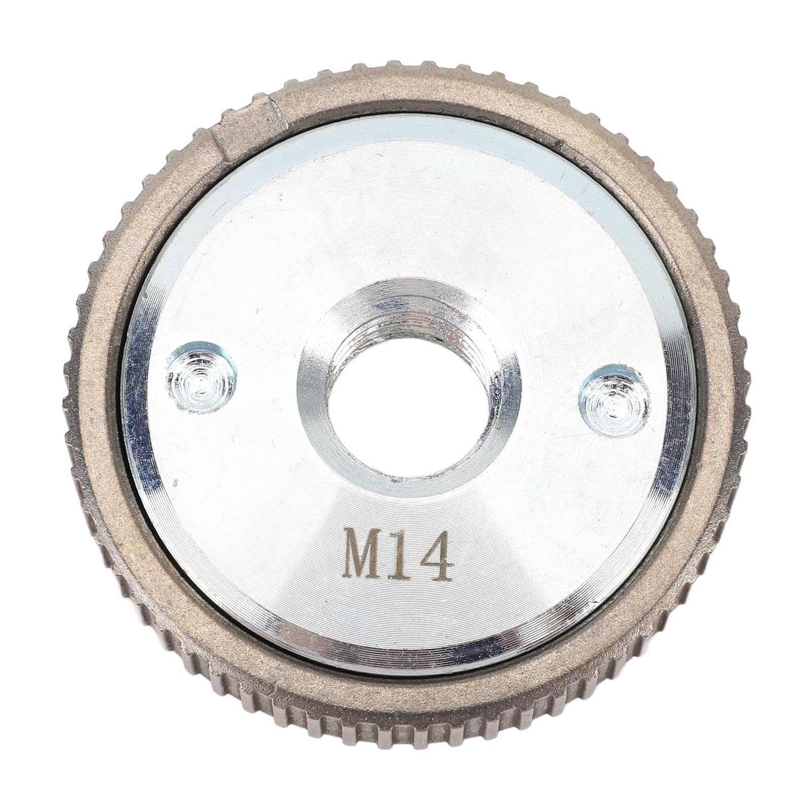 Gavigain M14 Flange Nut Quick Release Pressure Plate, Wear Resistant Alloy Steel, Universal Compatibility, Secure Stable Locking for Angle Grinder Users