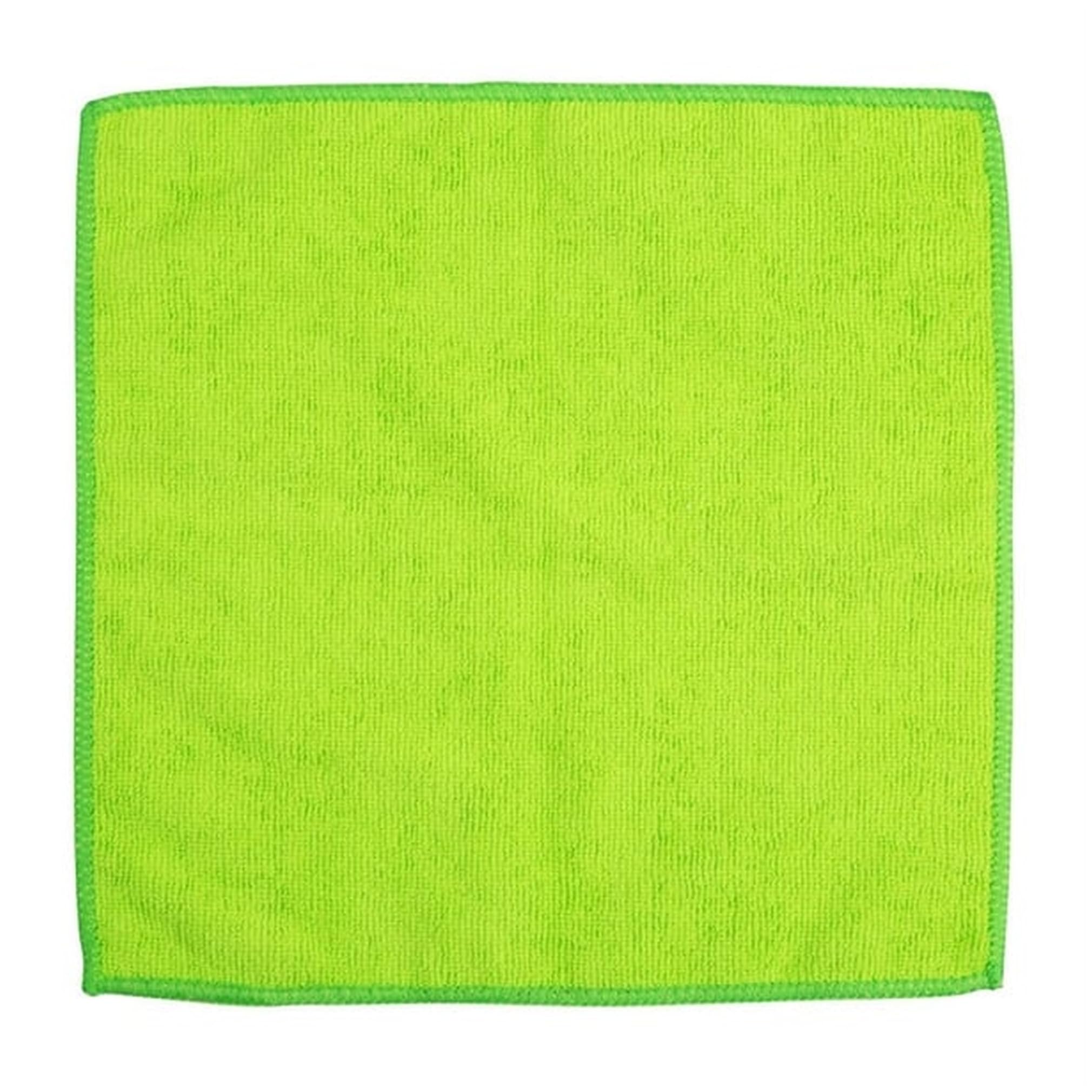 Jantex Microfibre Cloths Green (Pack 5)