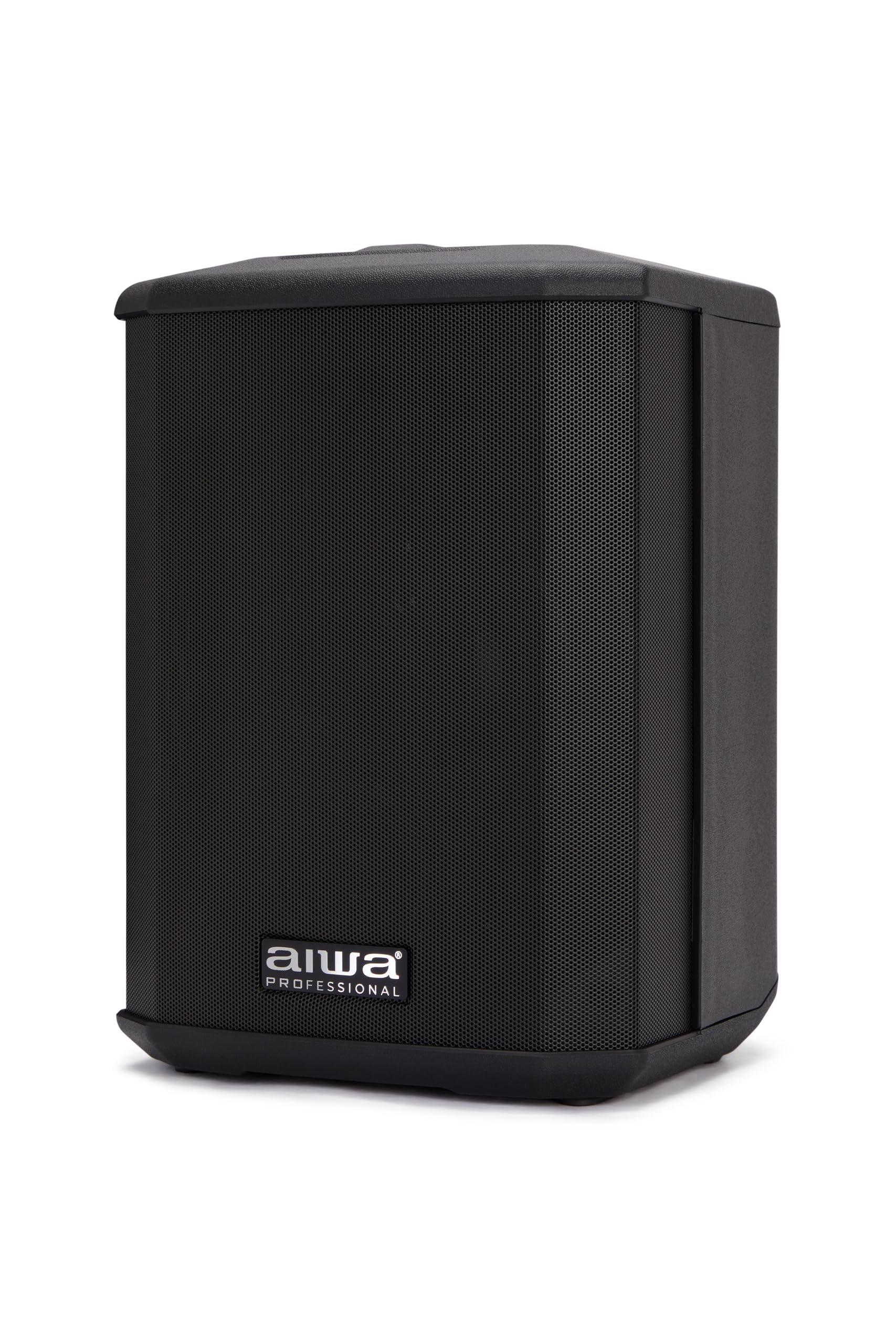 AIWA AX-1PRO Altavoz Activo portátil con batería, 100 W RMS con DSP, Bluetooth 5.0 TWS, 3 Canales de Mezcla, 106 dB, entradas XLR/Jack, USB, Vaso para Soporte de 35 mm