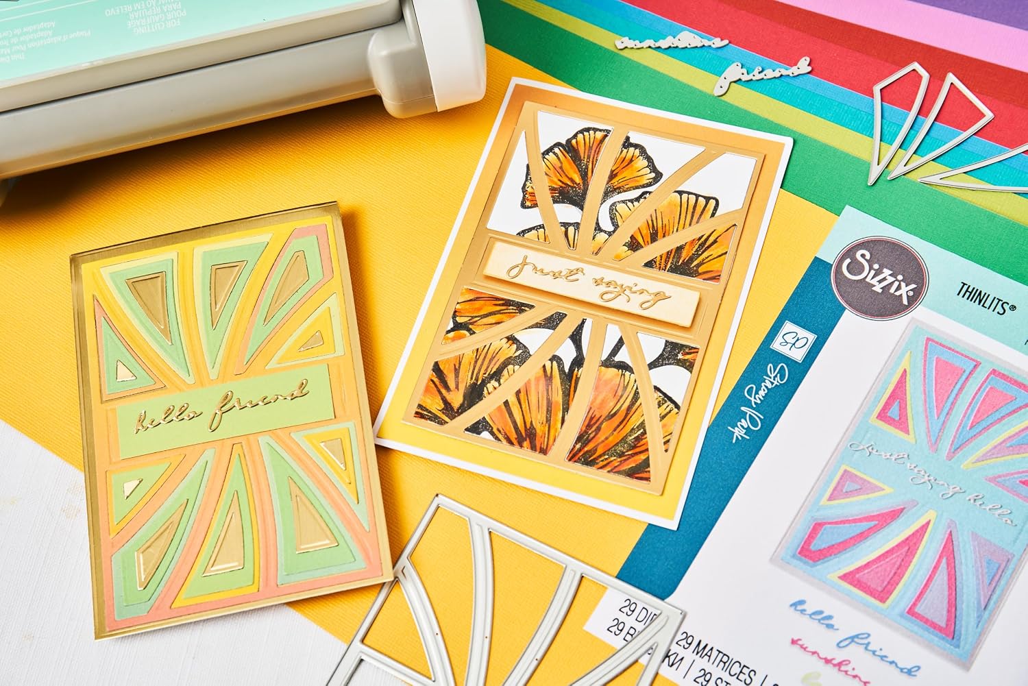 Sizzix Thinlits Die Set – Cosmopolitan, Swank Spirals by Stacey Park