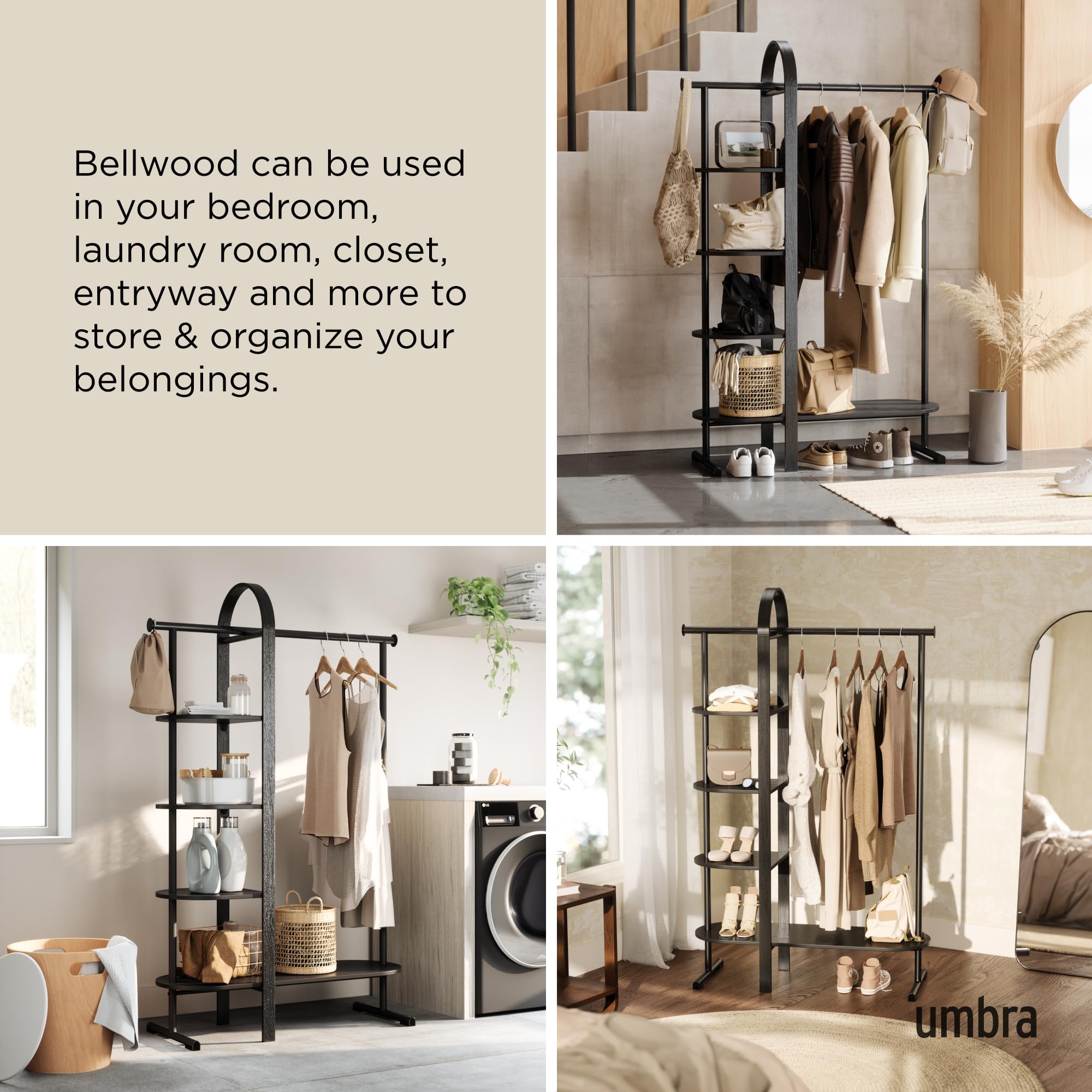 Amazon.com: Umbra Bellwood Garment Rack, Black : Home & Kitchen