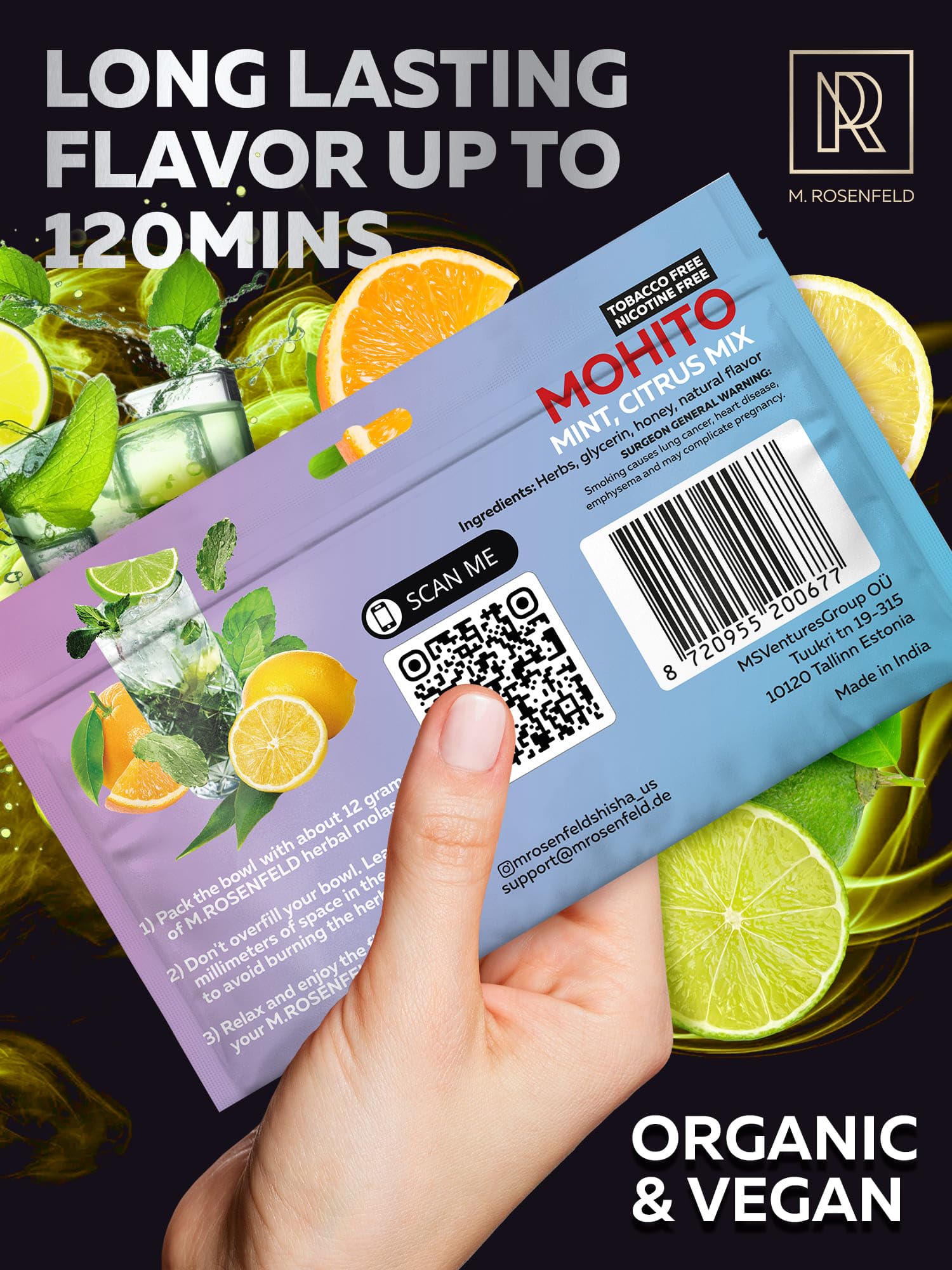 Amazon.com: Hookah Flavors Mojito - 3.5 oz of Hookah Shisha Tobacco Free