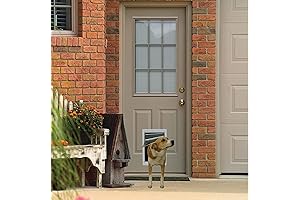 Ideal Pet Products Designer Series Plastic Pet Door with Telescoping Frame, Medium,...