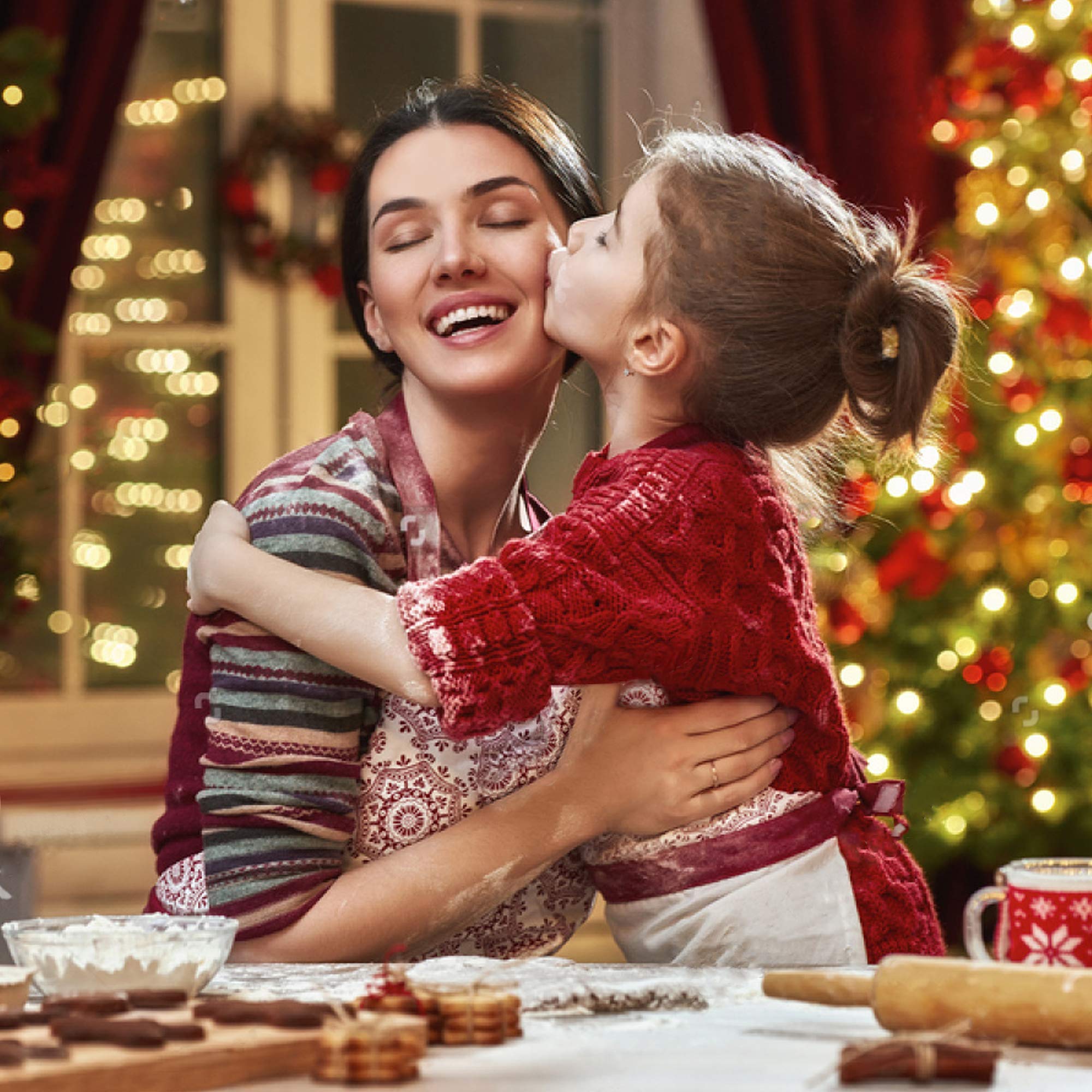 Cortadores de galletas de Navidad, 10 cortadores de galletas de metal grandes, con forma de hombre de jengibre, copo de nieve, muñeco de nieve, árbol de Navidad, campana, reno y más para vacaciones,