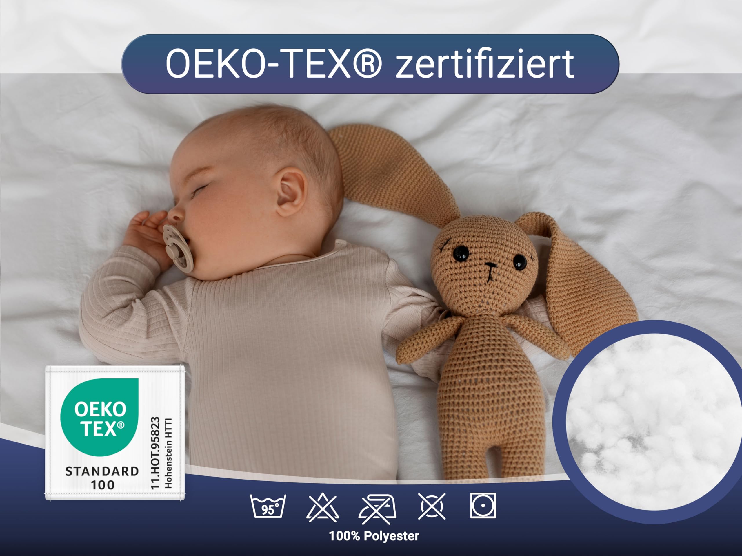 ZOLLNER Füllmaterial Kissen, 3kg, Polyesterhohlfaser Flocken, weiß