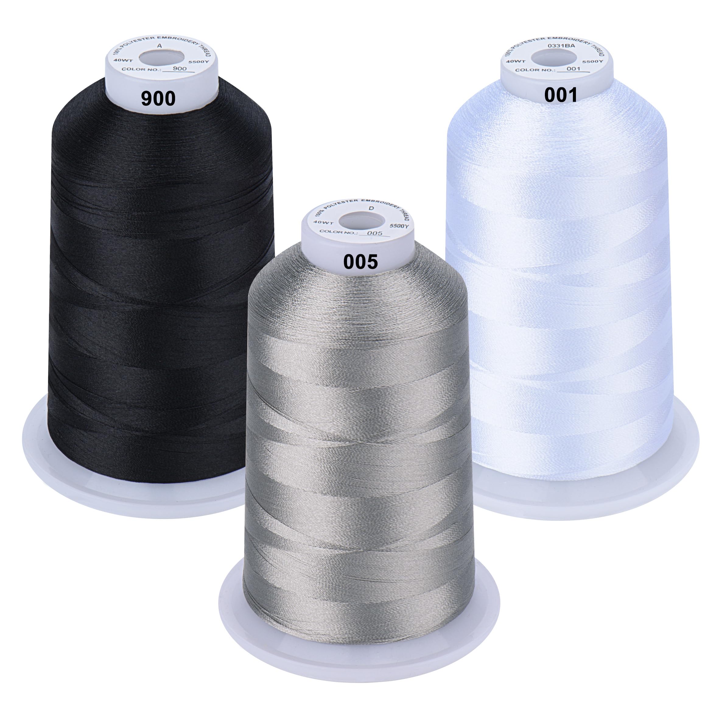 New Brothread 63 Couleurs Fil à Broder Polyester Brother 500m - Kit Complet Machine