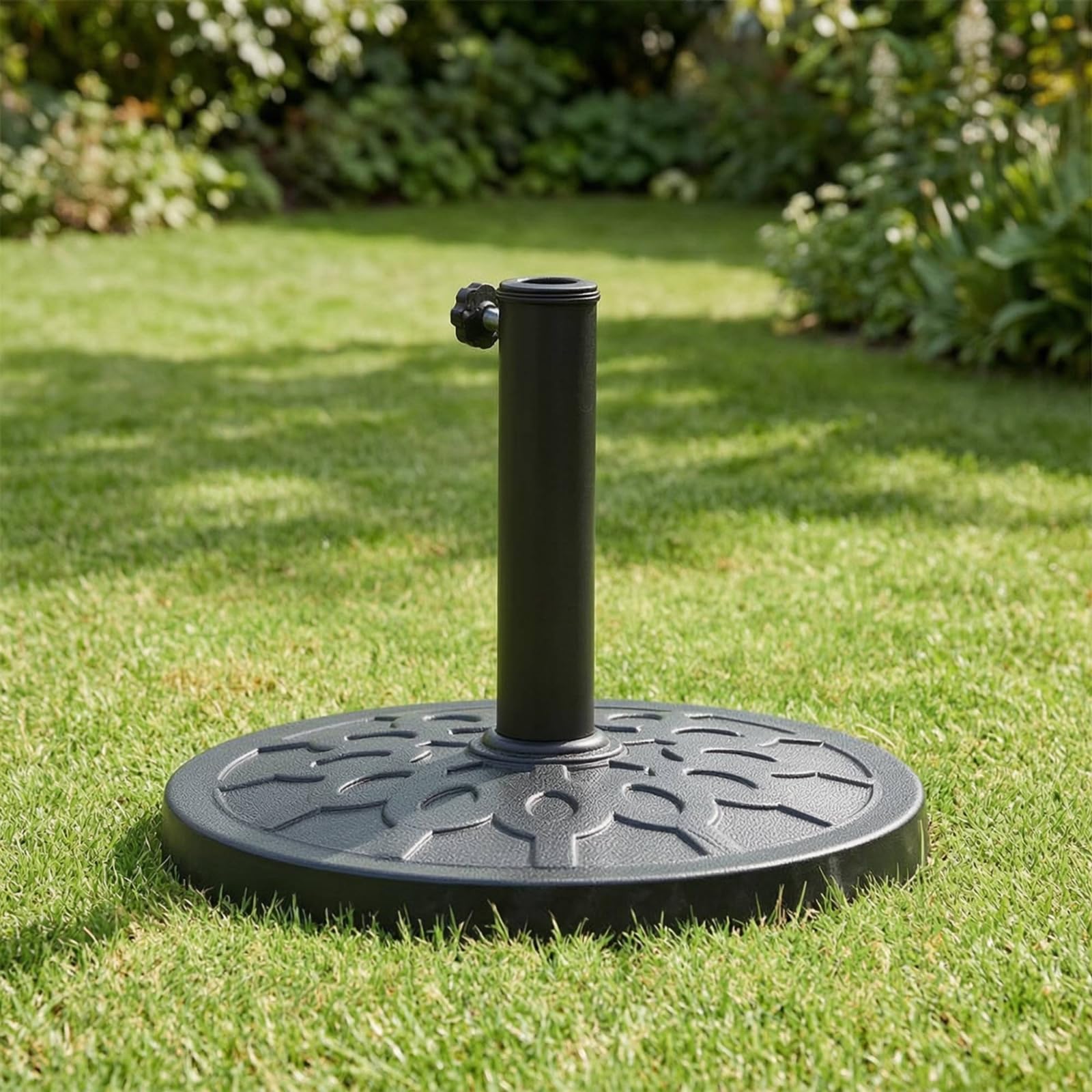 Portaombrellone Regolabile Base Resistente Ombrellone per Giardino, Patio, Piscina