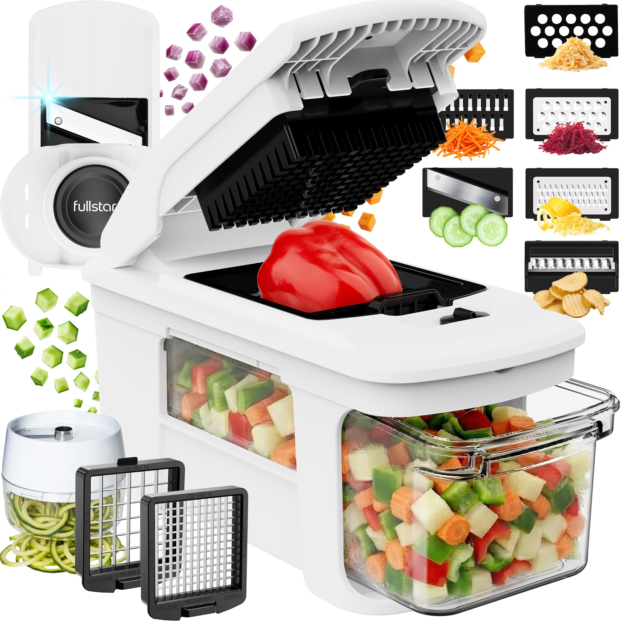 Fullstar Pro XL Vegetable Chopper & Mandoline Slicer, All-in-1 Kitchen Tool — Amazon image 10