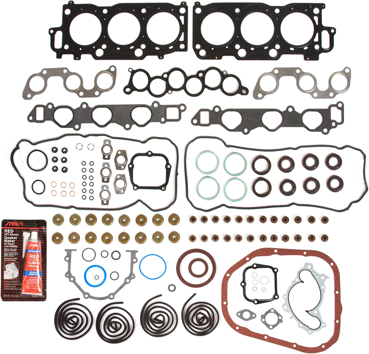 MA-4216917798 Full Gasket Set Compatible With/For 00-03 Toyota Sienna Camry Solara 3.0L 1MZFE