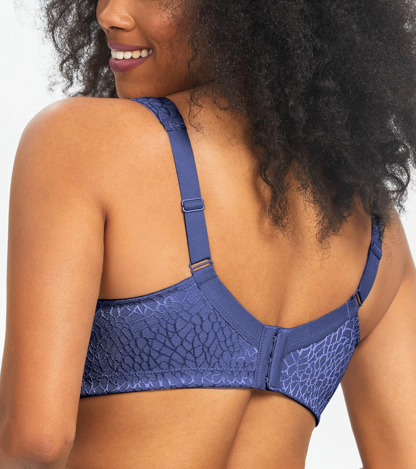 HACI Women's Minimizer Bra Full Coverage Everyday Wirefree Non Padded Plus Size for Large Bust Support Seamless - Image 4