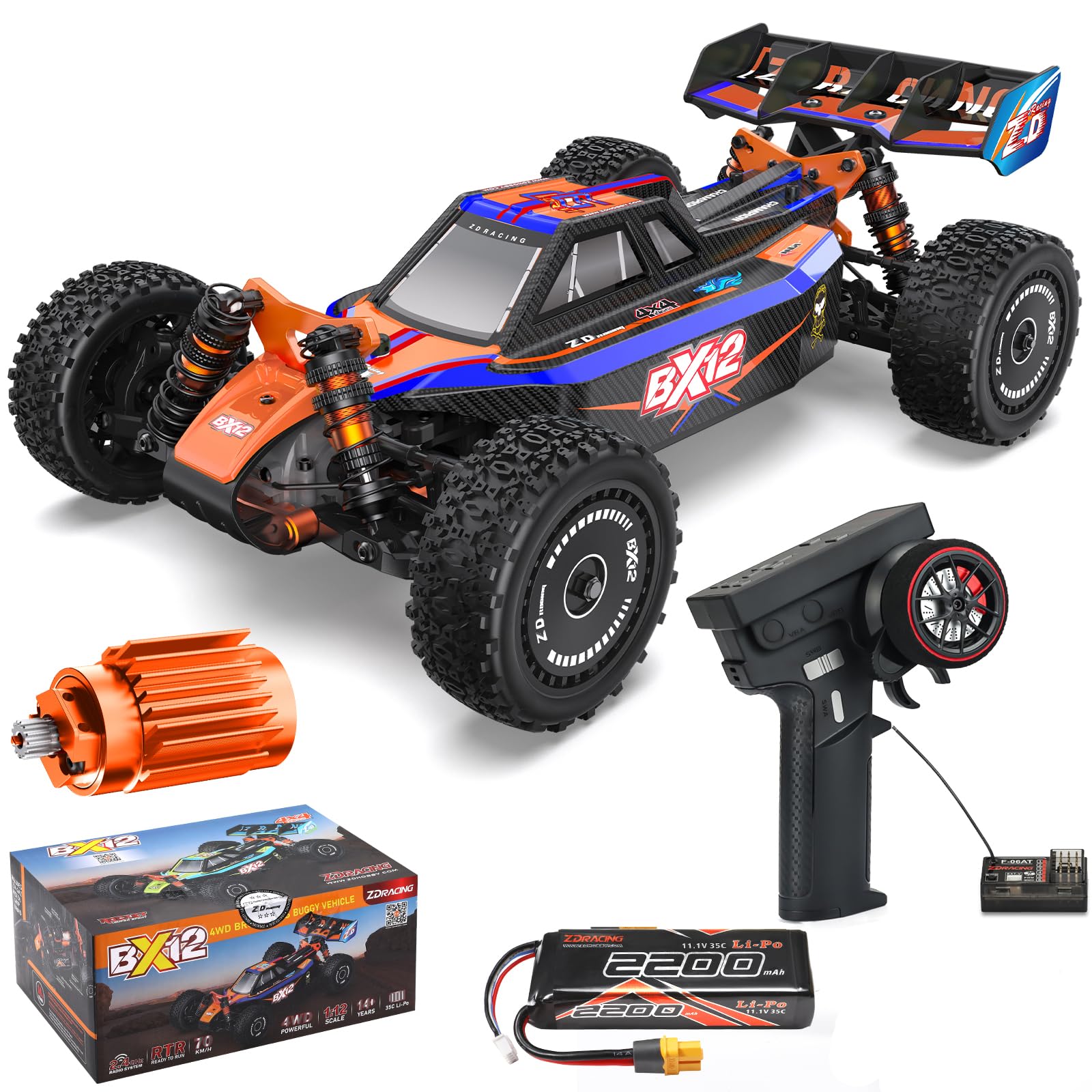 Amazon.com: AINIUNIU ZD Racing 1:12 Brushless Fast Rc Cars for