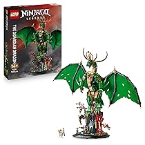 LEGO Ninjago Drago-Guardiano – Giocattolo da Costruire di Action Figure Snodabile con Minifigure del Maestro Wu ed Espositore Effetto Roccia – Regalo per Bambini 14+ Anni Fan di Monstrosity – 71847