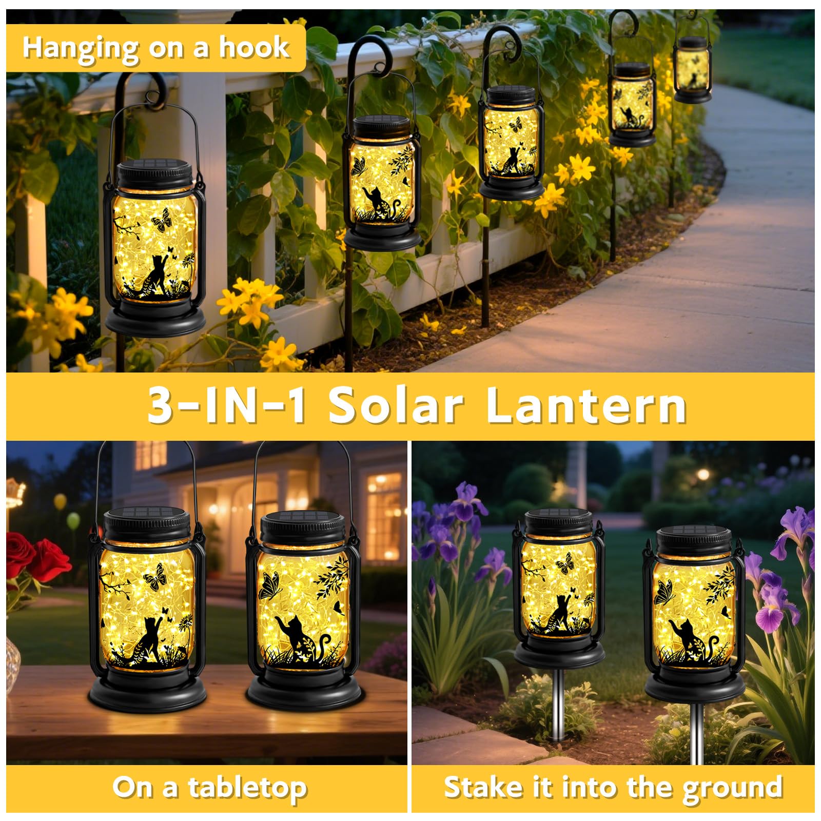 Animaux Solaire Extérieur Chat - Lampe Solar Animaux Solaire Extérieur Chat - Lampe Solar