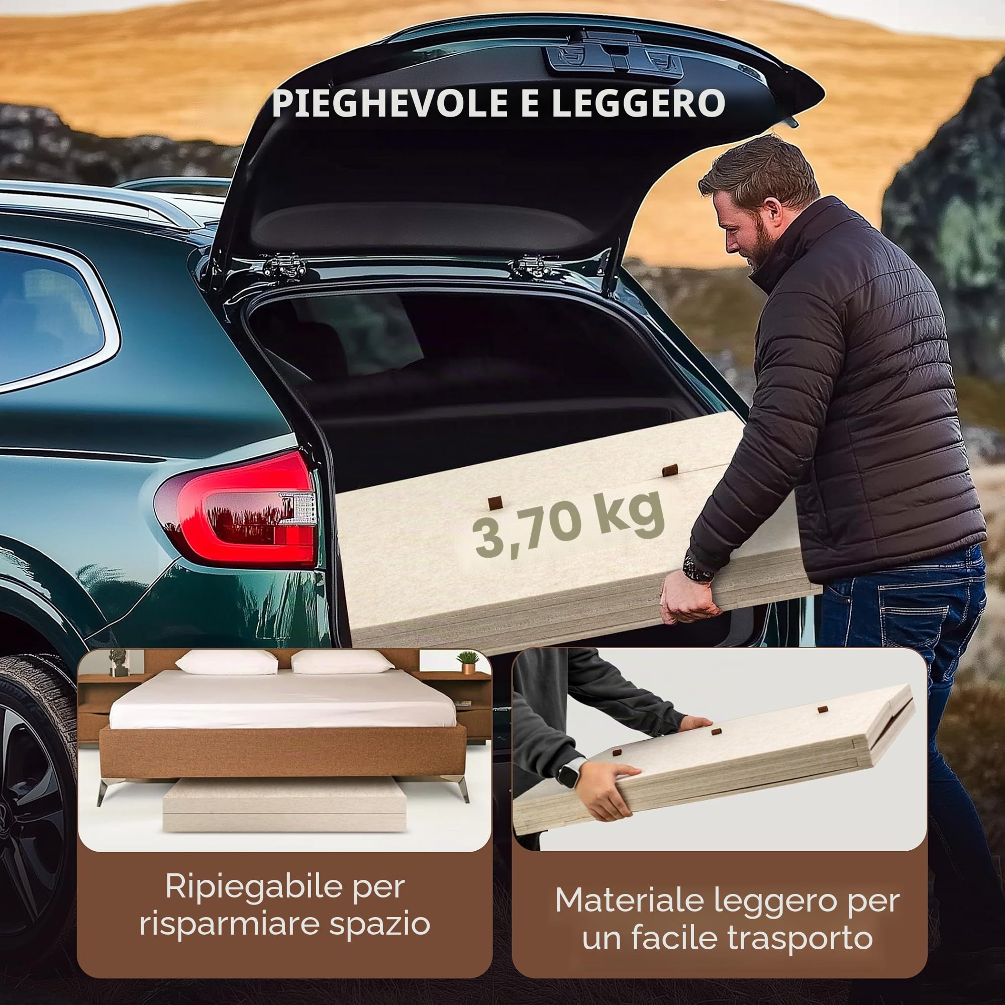 Becko US Tavola puzzle pieghevole e inclinabile con 6 cassetti e coperchio, tavolo puzzle leggero e portatile con supporto integrato per la regolazione dell'angolo per 2000 puzzle